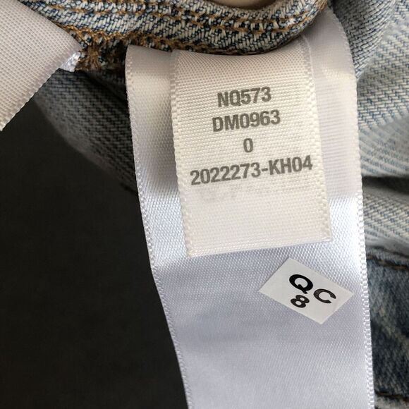 Madewell Top Sz 0 Denim Button Front Vest 100% Cotton Crop Tank Light Wash New* - Picture 9 of 13